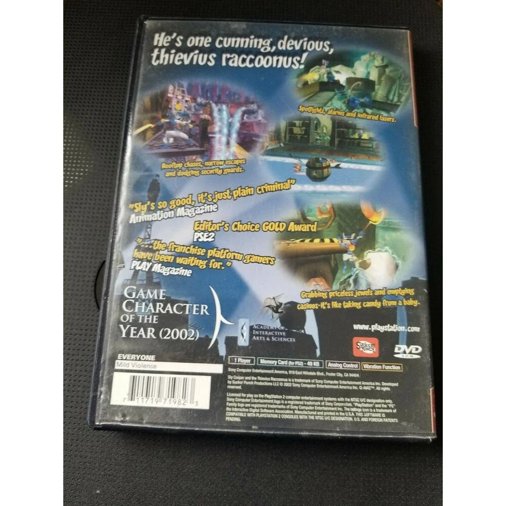 Sly Cooper and the Thievius Raccoonus Greatest Hits (Sony PlayStation 2, 2003)